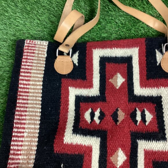 Saddle Blanket Wool Tote Bag - Picture 4 of 12